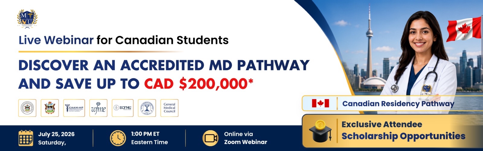 Discover An Accredited MD Pathway And Save Up To CAD 200000