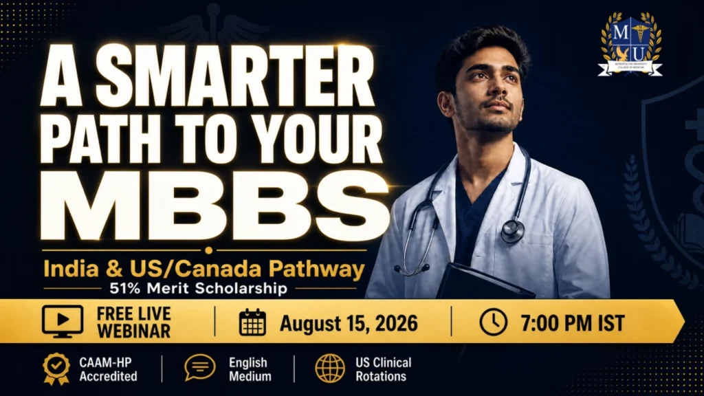 Live Webinar for Indian Medical Aspirants & Parents